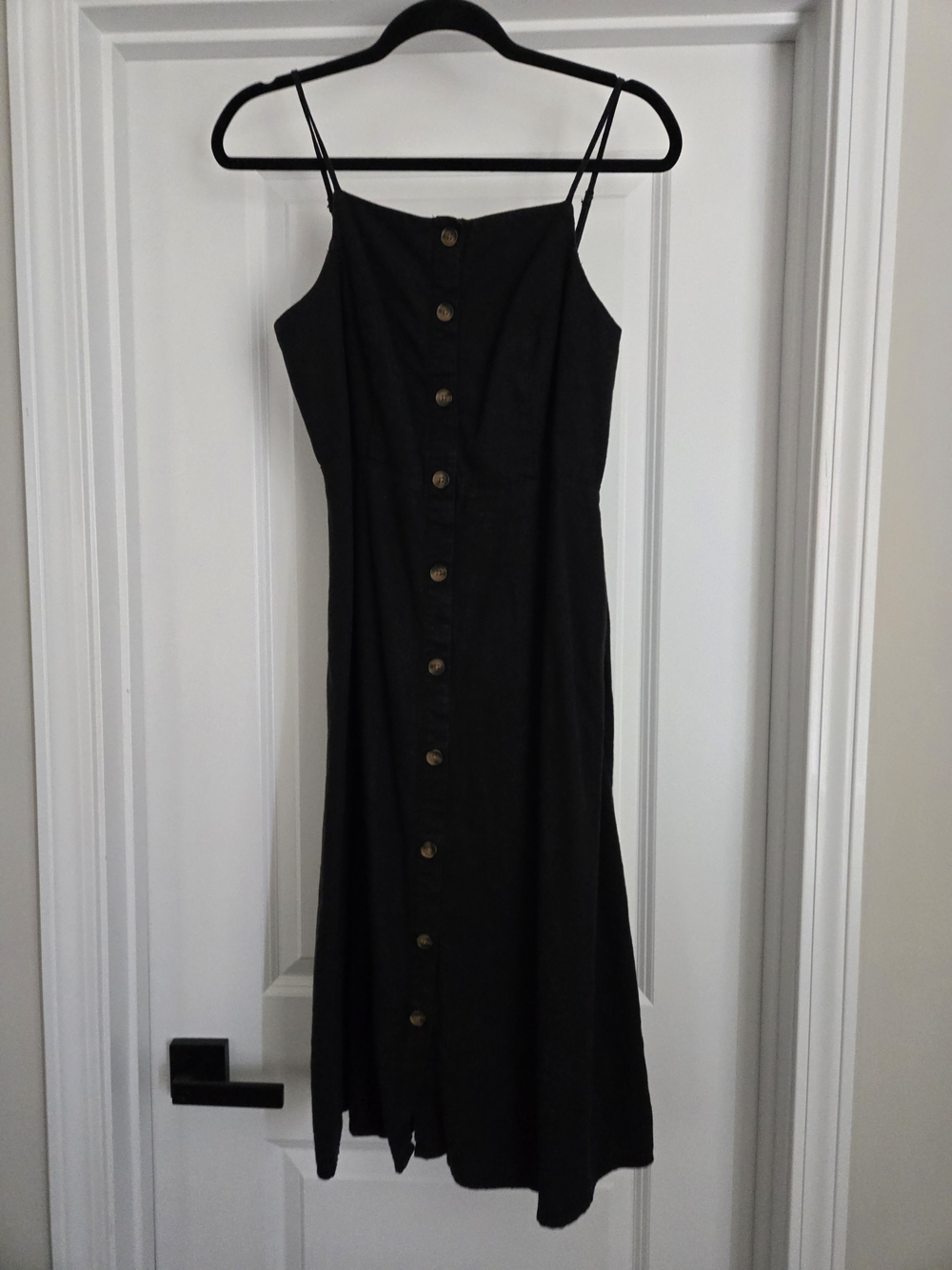Old Navy Black Linen Blend Dress